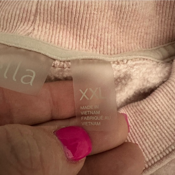 Zella Soft & Cozy Crew Sweatshirt in Heathered Pink Size XXL GUC - Picture 5 of 9
